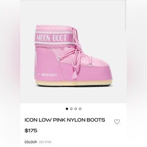ICON LOW MOON BOOT IN PINK